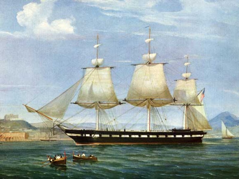 Diagram For A Scale Also Slave Ship Uss Constellation Along With Sloop 
